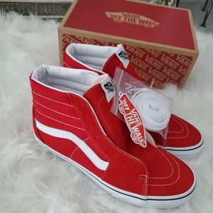red hightops vans